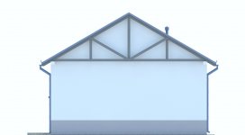 Elewacja projektu G210 - Budynek garazowy - 4 - wersja lustrzana