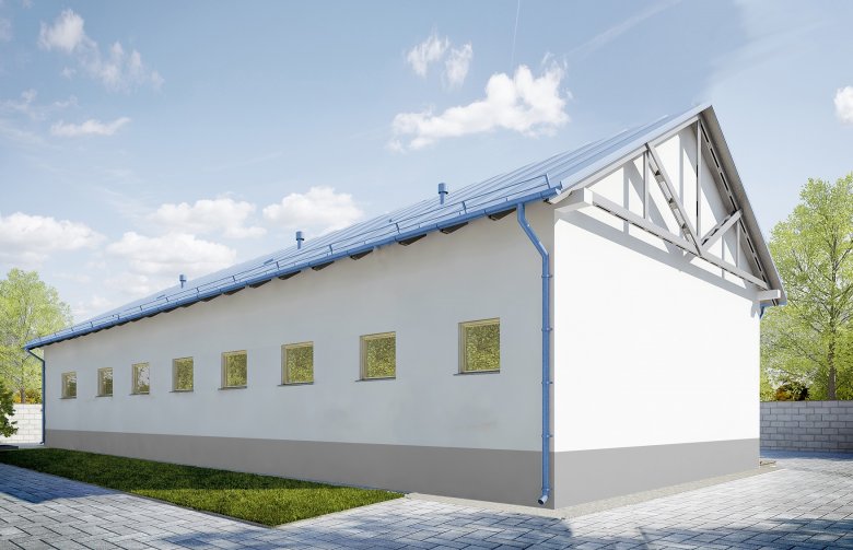 Projekt domu energooszczędnego G210 - Budynek garazowy