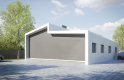 Projekt domu energooszczędnego G211 - Budynek garażowo - gospodarczy - wizualizacja 1