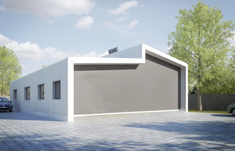 Projekt domu energooszczędnego G211 - Budynek garażowo - gospodarczy