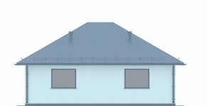Elewacja projektu G217 - Budynek garażowy - 3 - wersja lustrzana