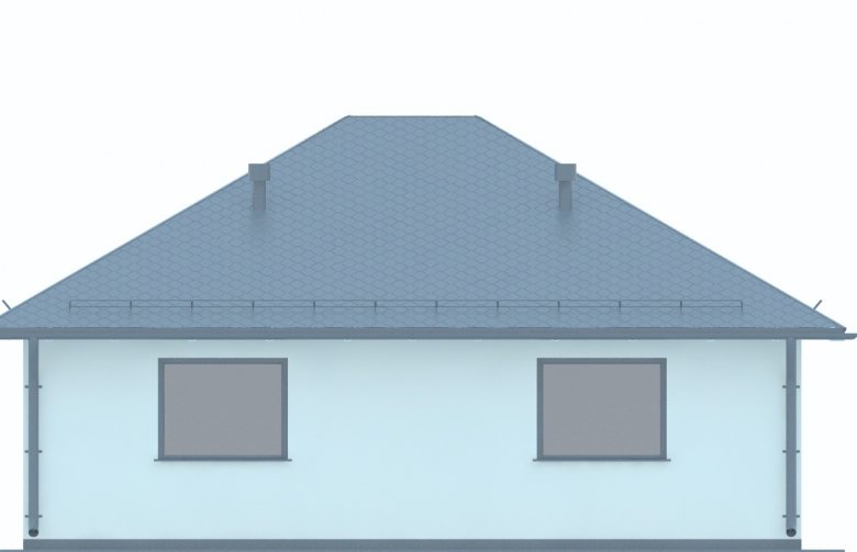 Projekt domu energooszczędnego G217 - Budynek garażowy - elewacja 3