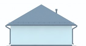 Elewacja projektu G217 - Budynek garażowy - 4 - wersja lustrzana