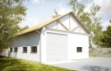 Projekt domu energooszczędnego G218 - Budynek garażowo - gospodarczy - wizualizacja 1