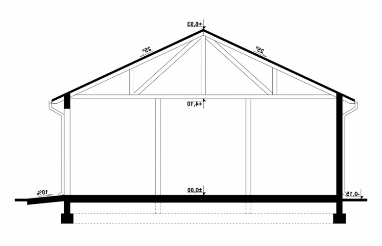 Projekt domu nowoczesnego G219 - Wiata murowana - 