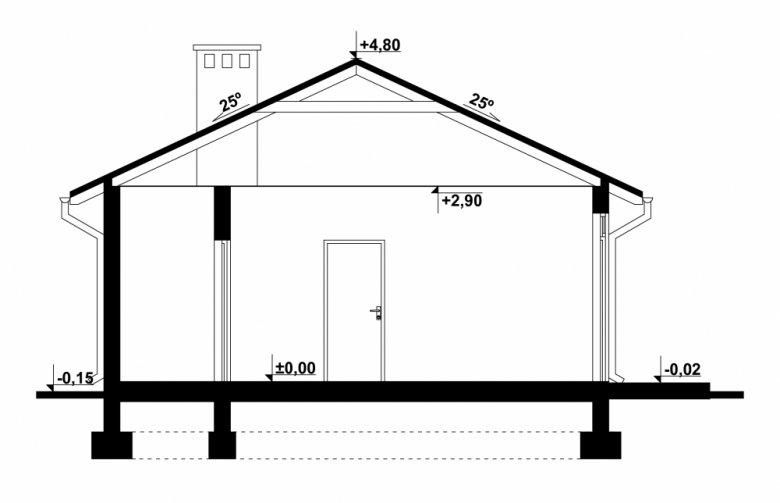 Projekt domu nowoczesnego G226 - Budynek gospodarczy - 