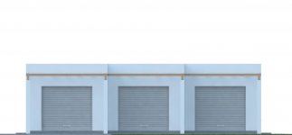 Elewacja projektu G230 - Budynek garażowy - 1