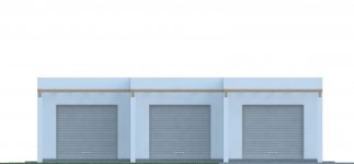 Elewacja projektu G230 - Budynek garażowy - 1 - wersja lustrzana