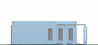 Elewacja projektu G230 - Budynek garażowy - 2 - wersja lustrzana
