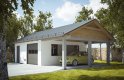 Projekt domu energooszczędnego G239 - Budynek garażowo - gospodarczy - wizualizacja 0