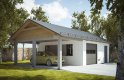 Projekt domu energooszczędnego G239 - Budynek garażowo - gospodarczy - wizualizacja 0