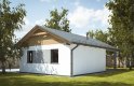 Projekt domu energooszczędnego G239 - Budynek garażowo - gospodarczy - wizualizacja 1