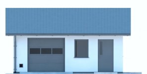 Elewacja projektu G238 - Budynek garażowo - gospodarczy - 1