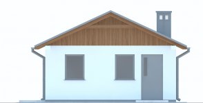 Elewacja projektu G238 - Budynek garażowo - gospodarczy - 2