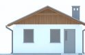 Projekt domu energooszczędnego G238 - Budynek garażowo - gospodarczy - elewacja 2