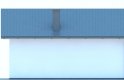 Projekt domu energooszczędnego G238 - Budynek garażowo - gospodarczy - elewacja 3