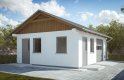 Projekt domu energooszczędnego G238 - Budynek garażowo - gospodarczy - wizualizacja 0