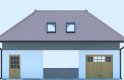 Projekt domu energooszczędnego G240 - Budynek garażowo - gospodarczy - elewacja 1