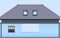 Projekt domu energooszczędnego G240 - Budynek garażowo - gospodarczy - elewacja 3