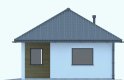 Projekt domu energooszczędnego G242 - Budynek garażowo-gospodarczy - elewacja 2