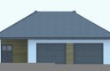 Projekt domu energooszczędnego G242 - Budynek garażowo-gospodarczy - elewacja 1