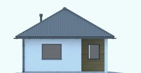 Elewacja projektu G242 - Budynek garażowo-gospodarczy - 2 - wersja lustrzana