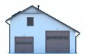 Projekt domu energooszczędnego G243 - Budynek garażowy - elewacja 1