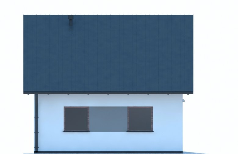 Projekt domu energooszczędnego G243 - Budynek garażowy - elewacja 2
