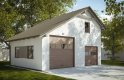 Projekt domu energooszczędnego G243 - Budynek garażowy - wizualizacja 0