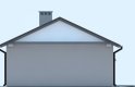 Projekt domu energooszczędnego G245 - Budynek garażowo - gospodarczy - elewacja 2