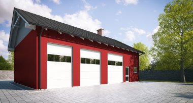 Projekt domu G247 - Budynek garażowo - gospodarczy