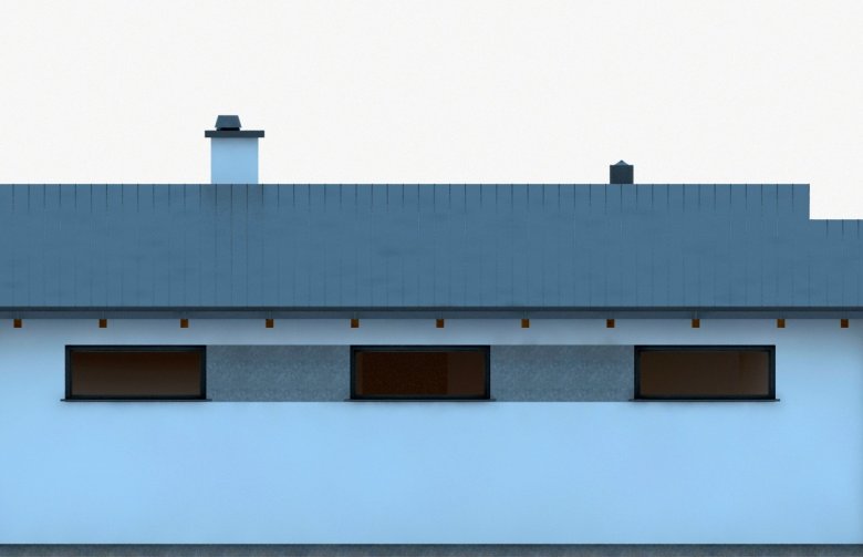 Projekt domu dwurodzinnego G250 - Budynek rekreacji indywidualnej - elewacja 3
