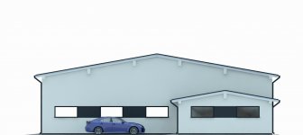 Elewacja projektu G251 - Budynek garażowy - 3