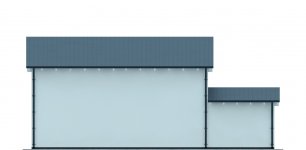 Elewacja projektu G251 - Budynek garażowy - 4 - wersja lustrzana
