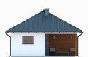 Projekt domu energooszczędnego G253 - Budynek garażowo - gospodarczy - elewacja 4