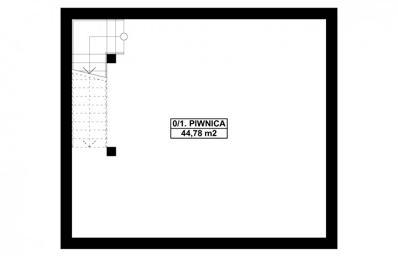 Projekt domu nowoczesnego G257 - Budynek gospodarczy - 