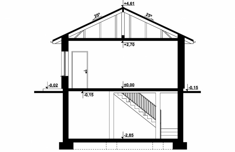 Projekt domu nowoczesnego G257 - Budynek gospodarczy - 