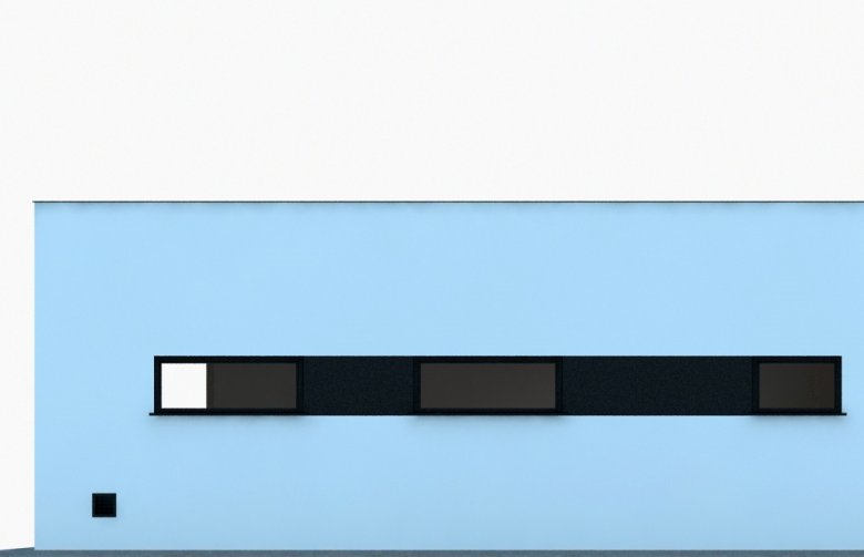 Projekt domu energooszczędnego G261 - Budynek garażowo - gospodarczy - elewacja 2