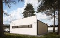 Projekt domu energooszczędnego G261 - Budynek garażowo - gospodarczy - wizualizacja 1