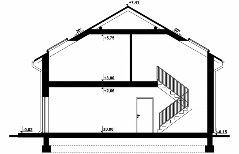 Projekt domu energooszczędnego G262 - Budynek garażowo - gospodarczy - 