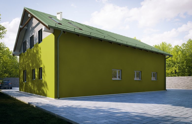 Projekt domu energooszczędnego G262 - Budynek garażowo - gospodarczy