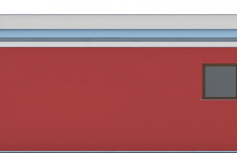 Projekt domu energooszczędnego G263 - Budynek garażowy - elewacja 3