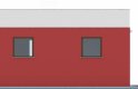 Projekt domu energooszczędnego G263 - Budynek garażowy - elewacja 4