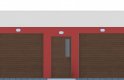 Projekt domu energooszczędnego G263 - Budynek garażowy - elewacja 1