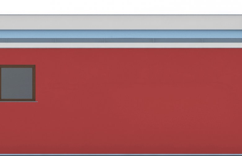 Projekt domu energooszczędnego G263 - Budynek garażowy - elewacja 3