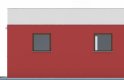 Projekt domu energooszczędnego G263 - Budynek garażowy - elewacja 4