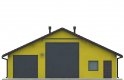 Projekt domu energooszczędnego G264 - Budynek garażowo-gospodarczy - elewacja 1