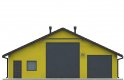 Projekt domu energooszczędnego G264 - Budynek garażowo-gospodarczy - elewacja 1