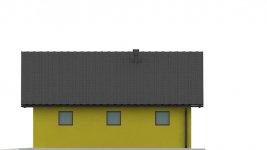 Elewacja projektu G264 - Budynek garażowo-gospodarczy - 2 - wersja lustrzana