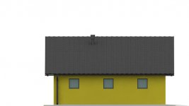 Elewacja projektu G264 - Budynek garażowo-gospodarczy - 3 - wersja lustrzana
